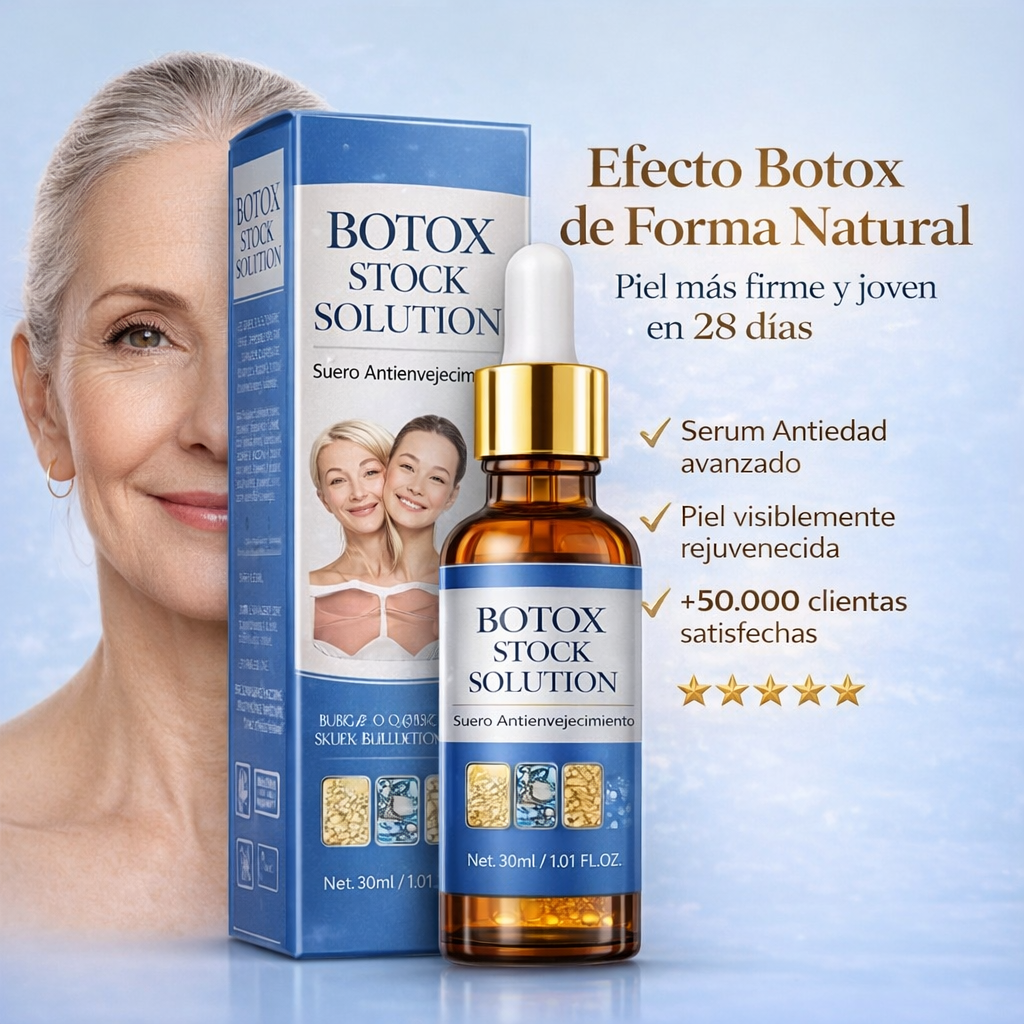 Sérum Antiedad Premium Efecto Bótox - Reduce Arrugas y Revitaliza tu Rostro