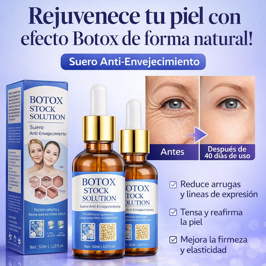 Sérum Antiedad Premium Efecto Bótox - Reduce Arrugas y Revitaliza tu Rostro